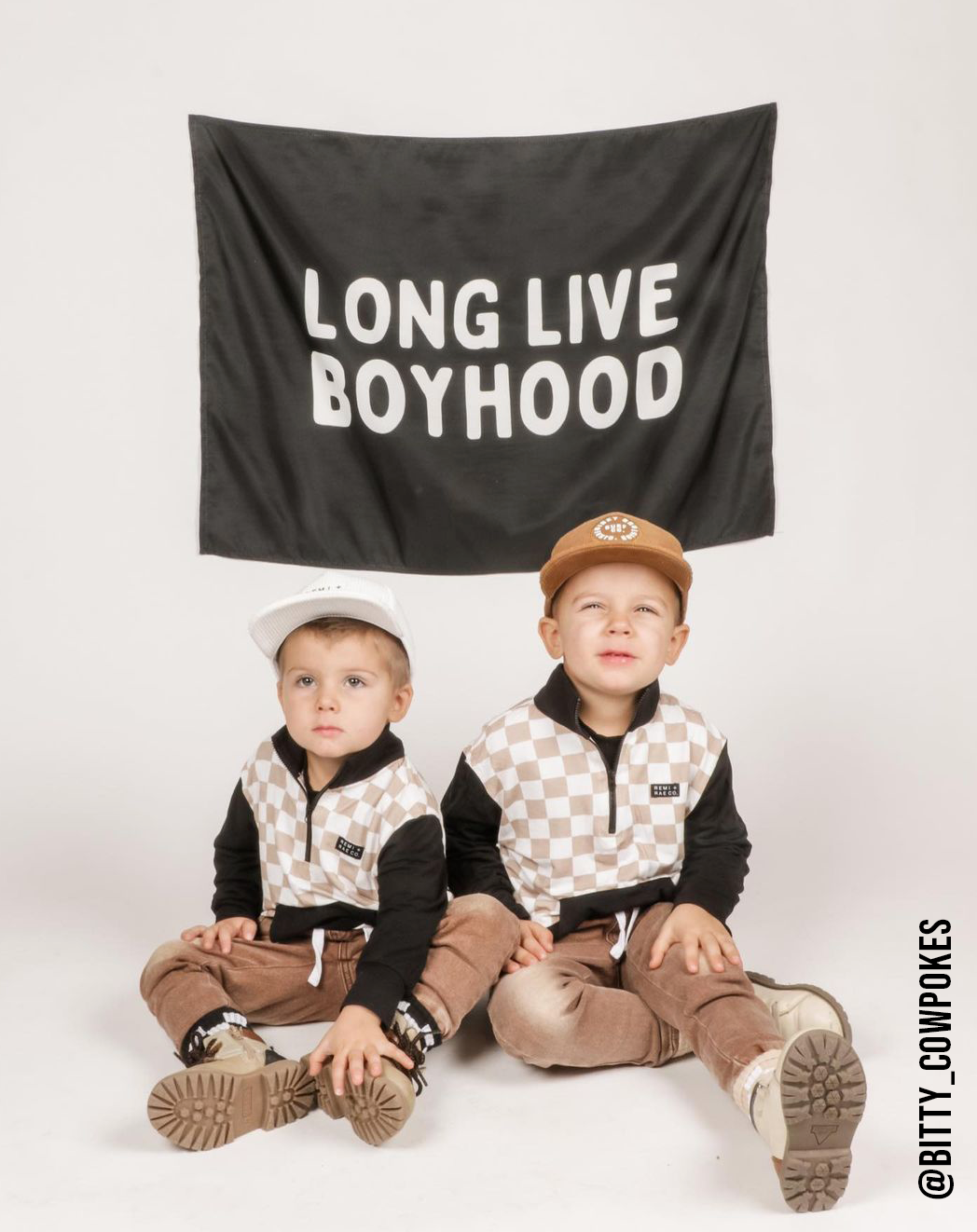 Long Live Boyhood Banner | Boys Room Fabric Wall Sign: Original 36x26"