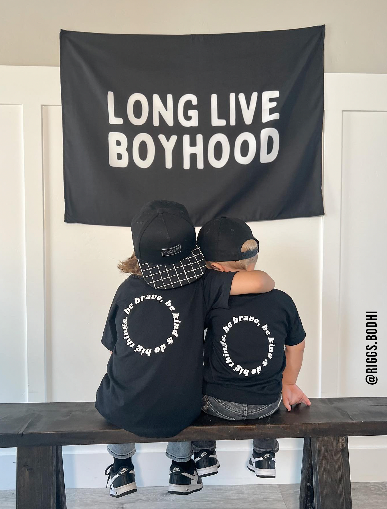 Long Live Boyhood Banner | Boys Room Fabric Wall Sign: Original 36x26"