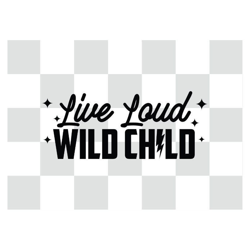 Live Loud Wild Child Banner | Boys Playroom Wall Decor: Original 36x26"