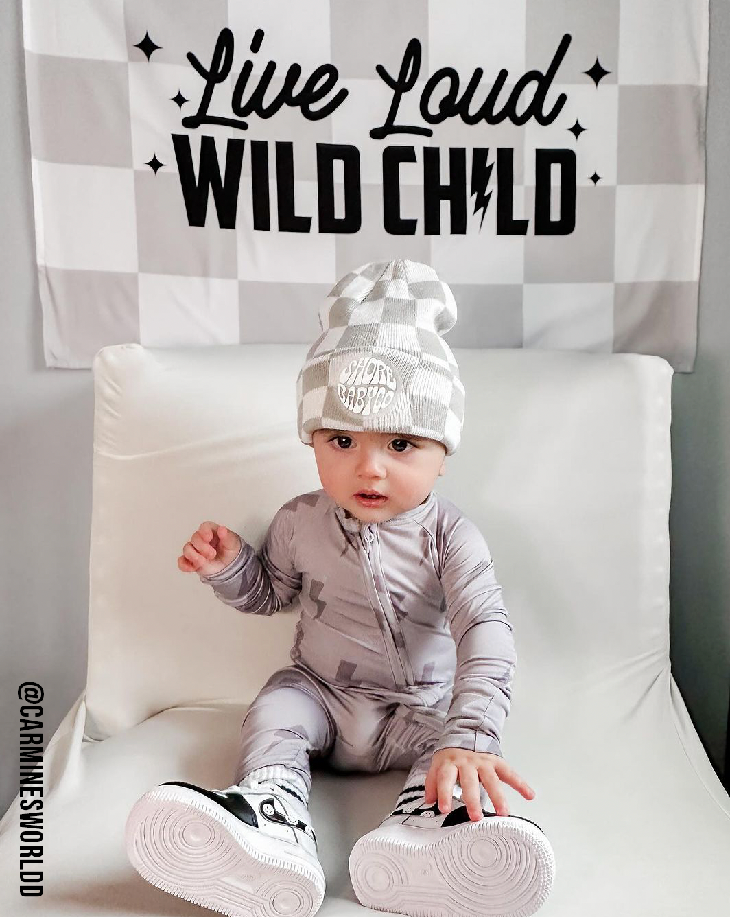 Live Loud Wild Child Banner | Boys Playroom Wall Decor: Original 36x26"