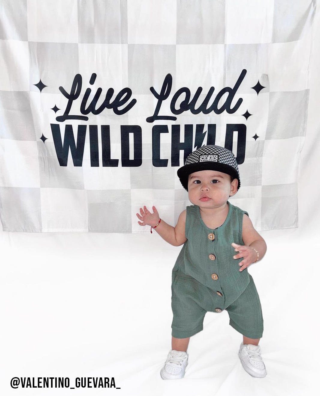 Live Loud Wild Child Banner | Boys Playroom Wall Decor: Original 36x26"