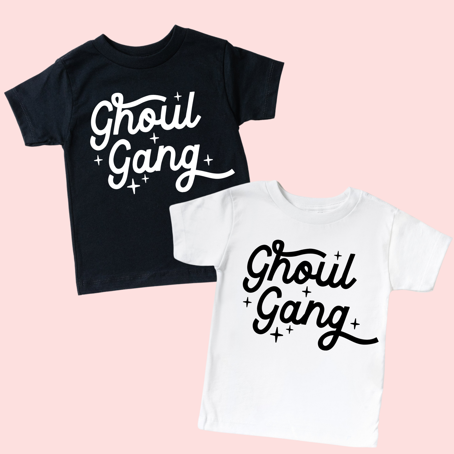 Ghoul Gang Halloween Tee/Pink