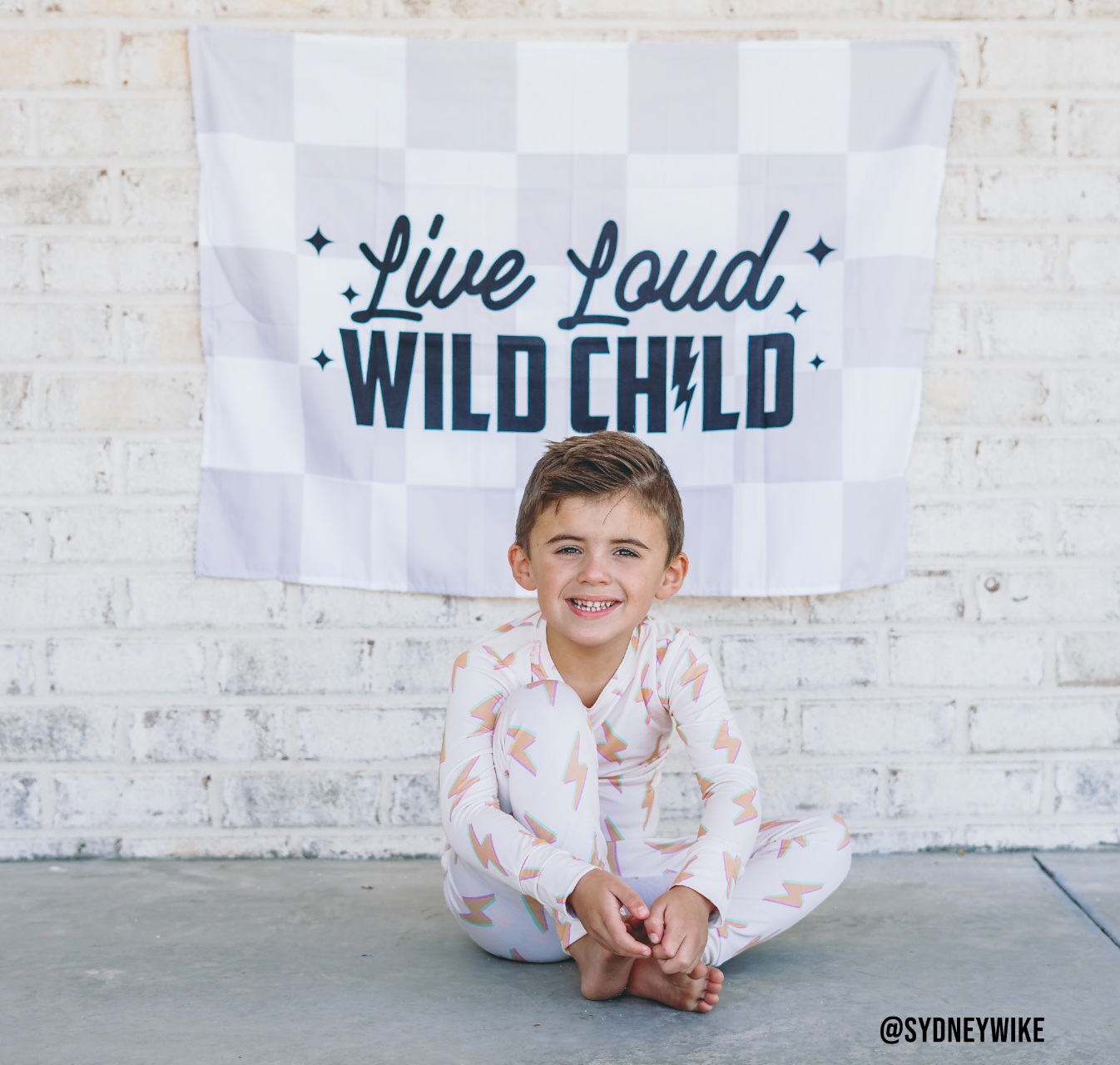 Live Loud Wild Child Banner | Boys Playroom Wall Decor: Original 36x26"