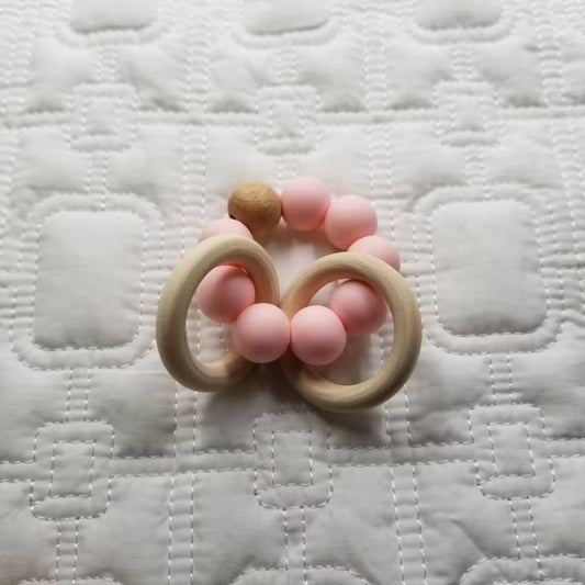 Silicone Beaded Rattle Teether