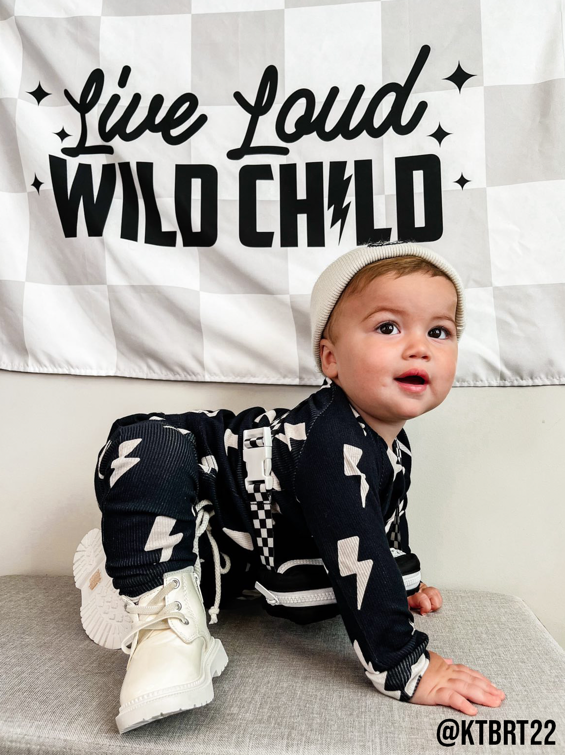 Live Loud Wild Child Banner | Boys Playroom Wall Decor: Original 36x26"