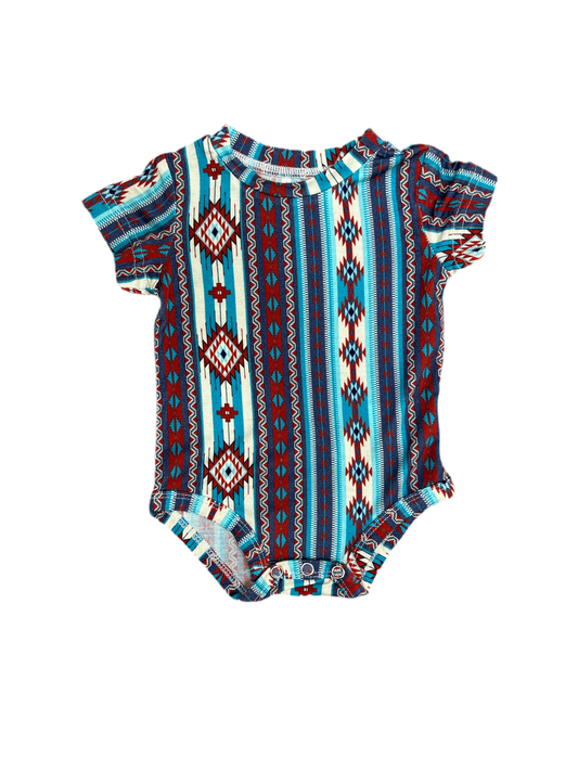 Aztec Onesie/Red Strip