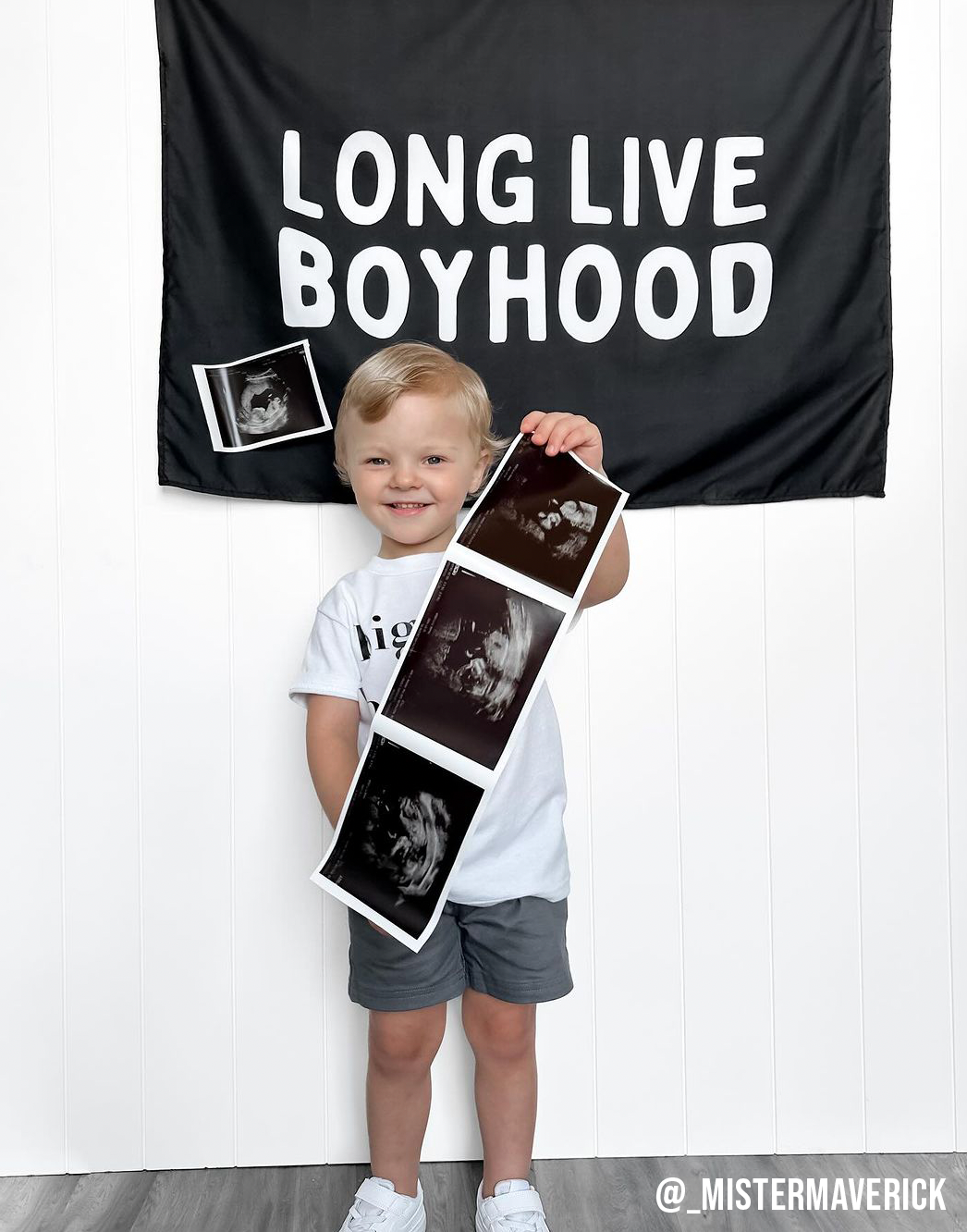 Long Live Boyhood Banner | Boys Room Fabric Wall Sign: Original 36x26"