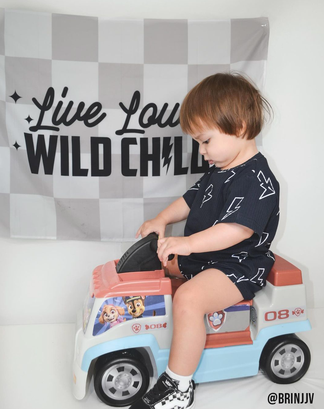 Live Loud Wild Child Banner | Boys Playroom Wall Decor: Original 36x26"