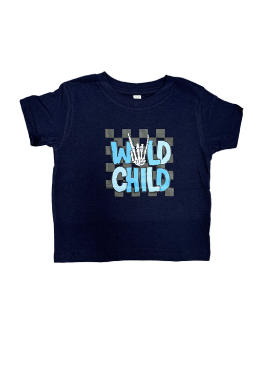 Wild Child Cotton T-Shirt | NAVY