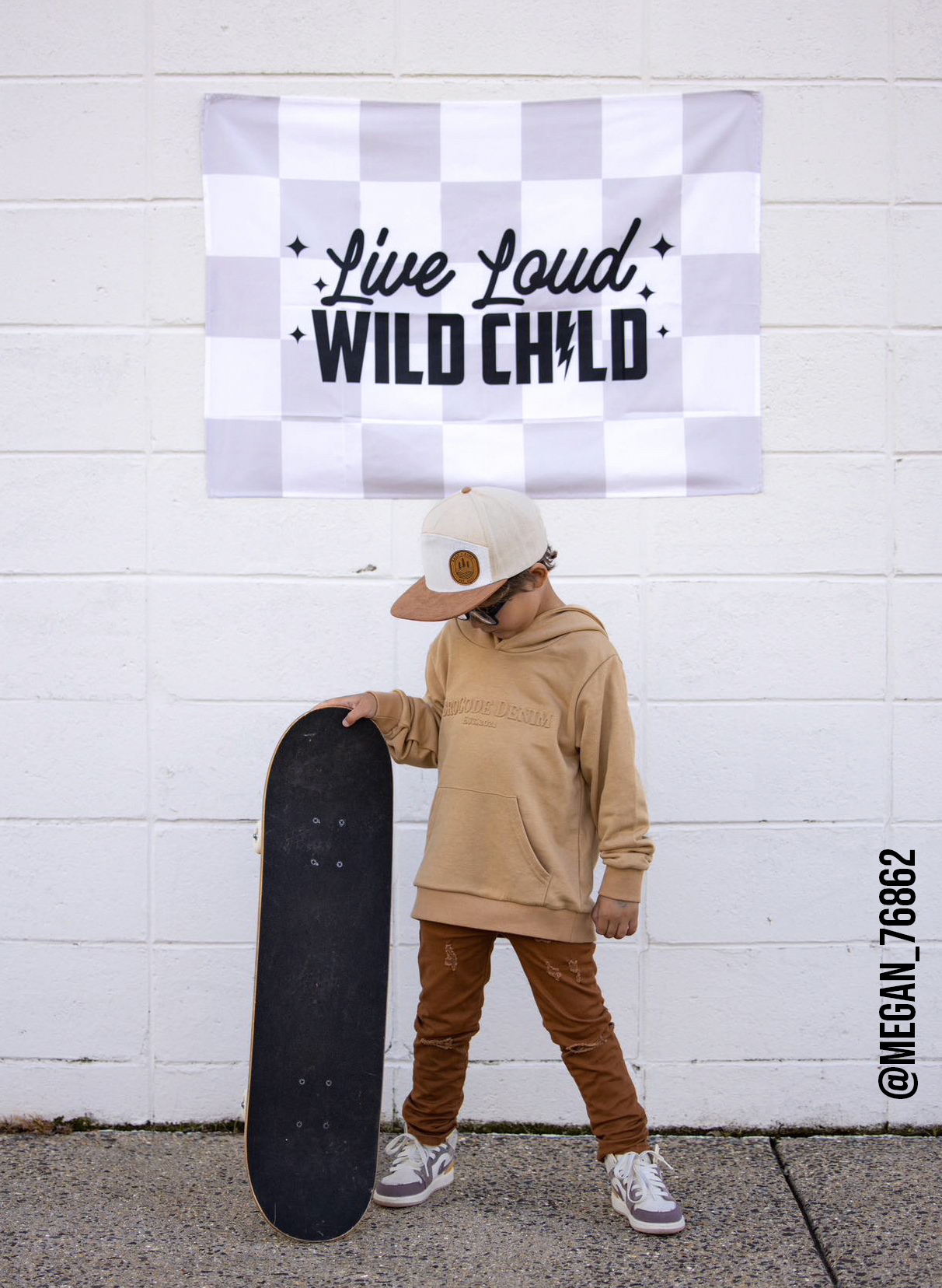 Live Loud Wild Child Banner | Boys Playroom Wall Decor: Original 36x26"