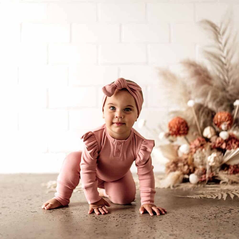 Rose Organic Cotton Growsuit