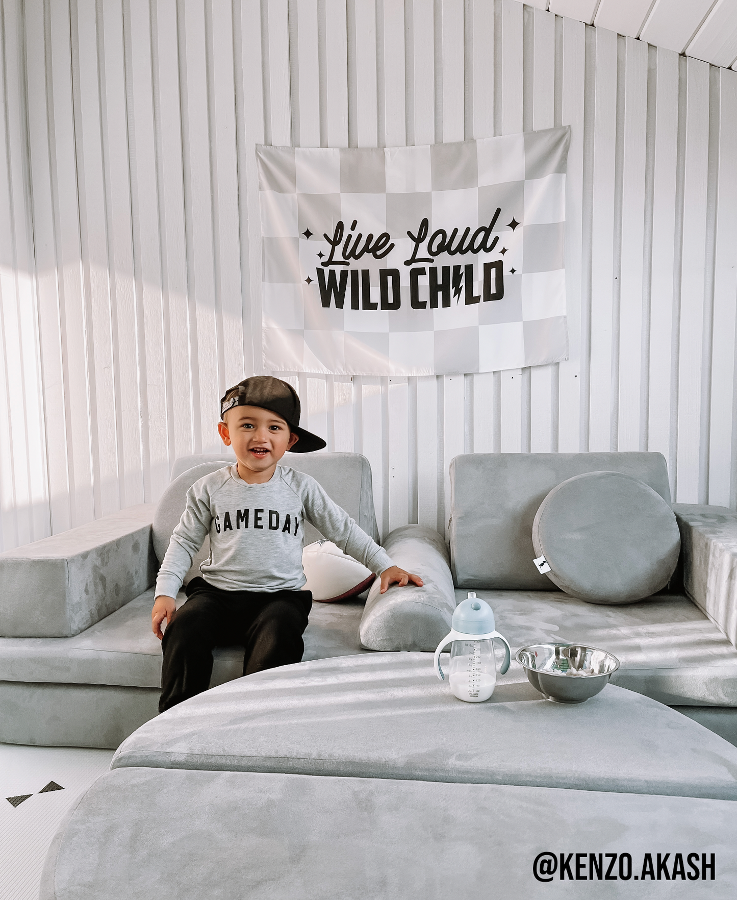 Live Loud Wild Child Banner | Boys Playroom Wall Decor: Original 36x26"