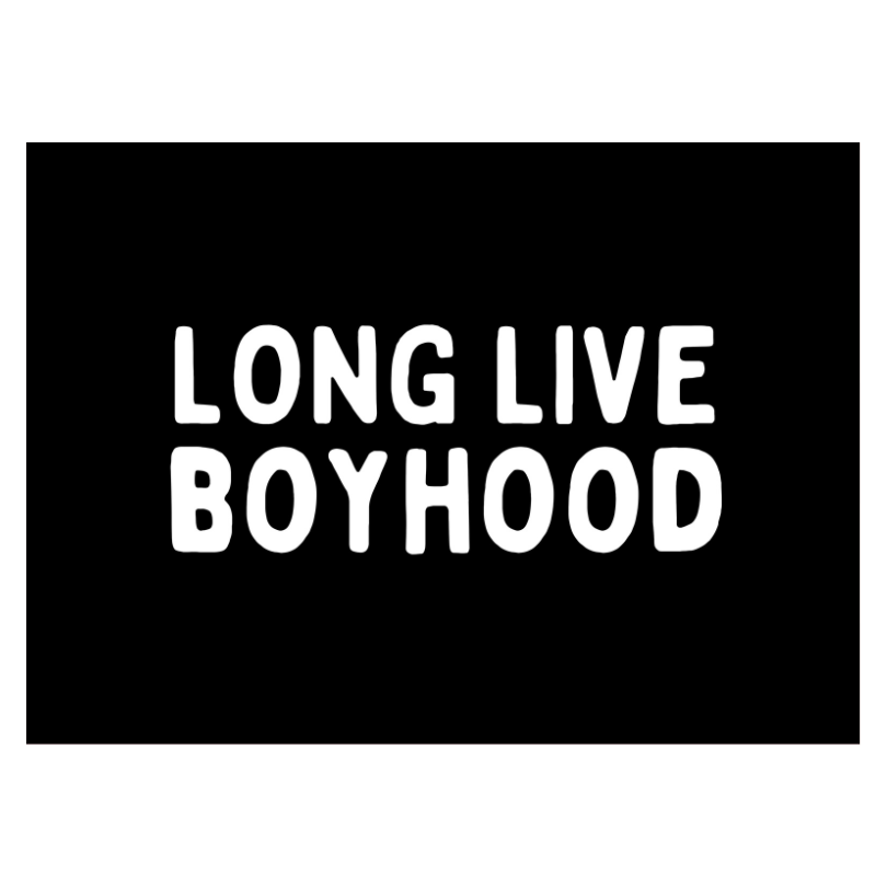 Long Live Boyhood Banner | Boys Room Fabric Wall Sign: Original 36x26"